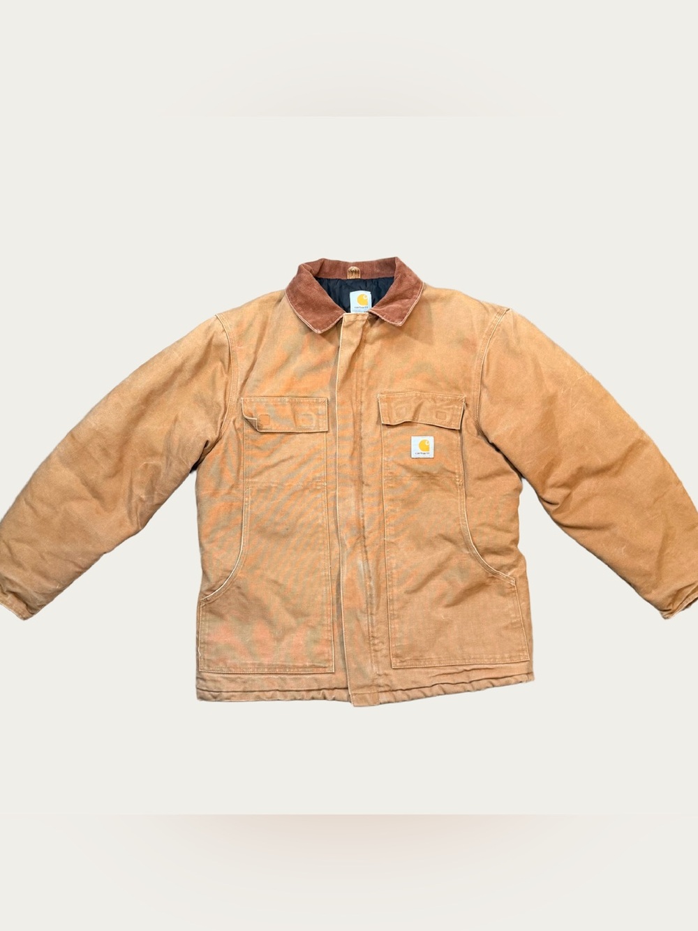 Vintage Carhartt C03 Coat Quilt Lined Men’s Sz 42 Work Jacket Canvas Chore Brown
